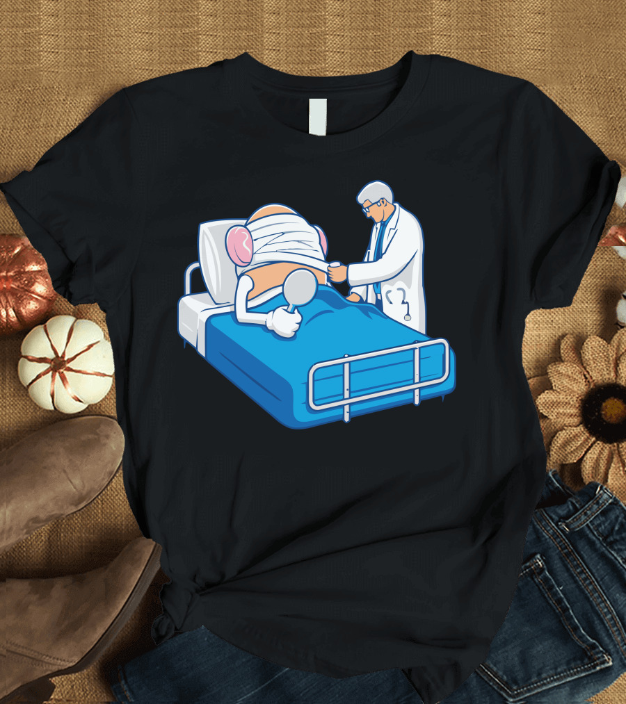 Mr. Potato Head Post-Surgery with Doctor and Magnifying Glass T-Shirt