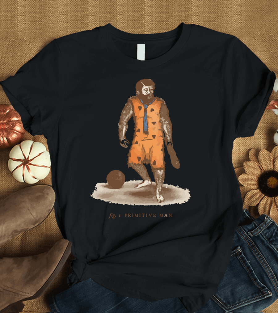 Primitive Man Fig 1 Caveman Basketball Player T-Shirt