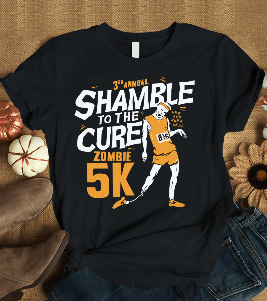 3rd Annual Shamble to the Cure Zombie 5K T-Shirt