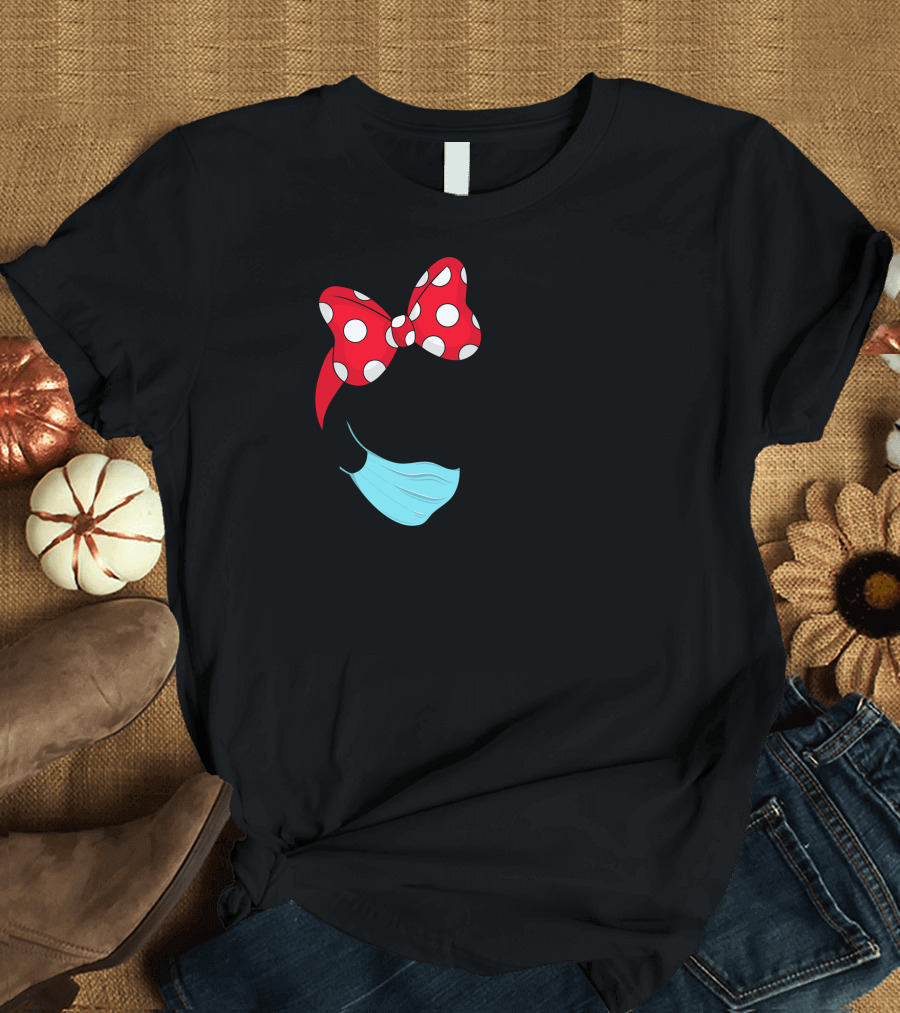 Stay Strong Rosie Inspired Masked Minnie Bow Retro Empowerment T-Shirt