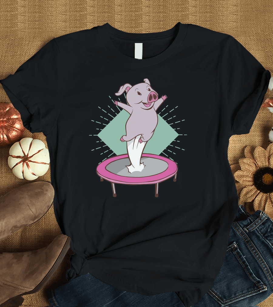 Trampoline Pig Joyful Bounce T-Shirt