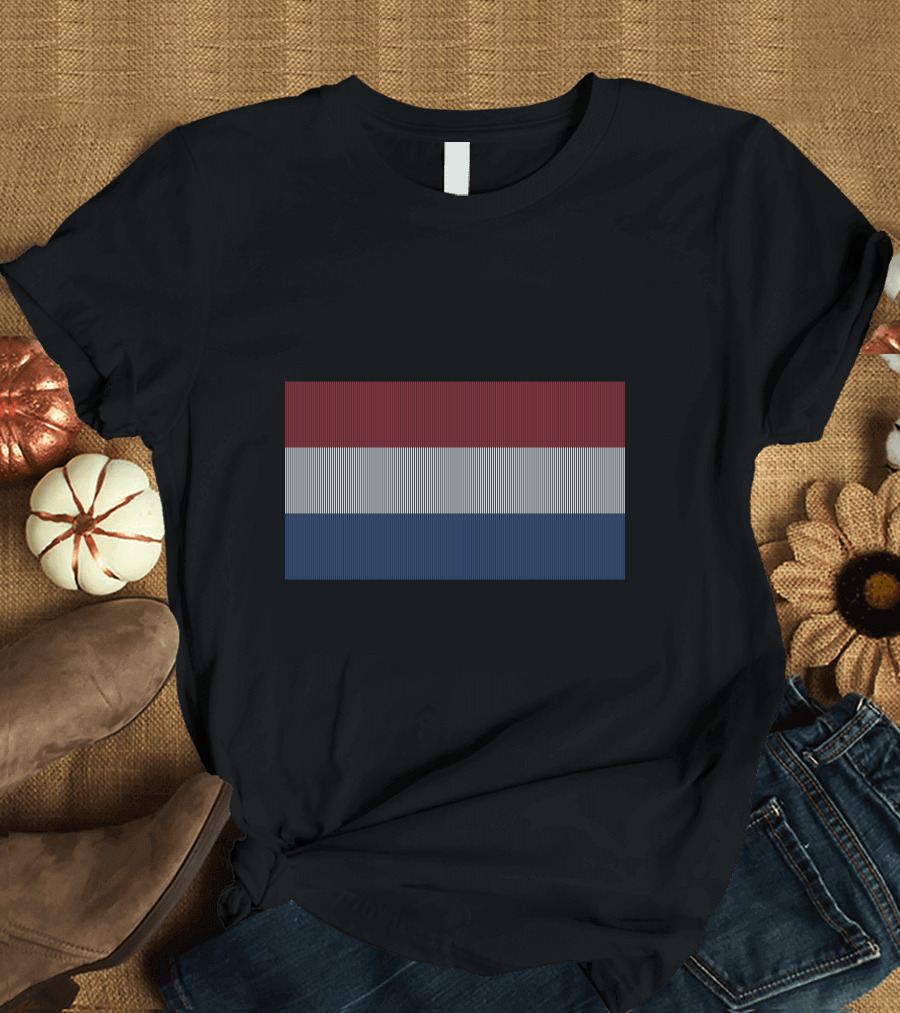 Flag Of Netherlands Horizontal Stripe T-Shirt