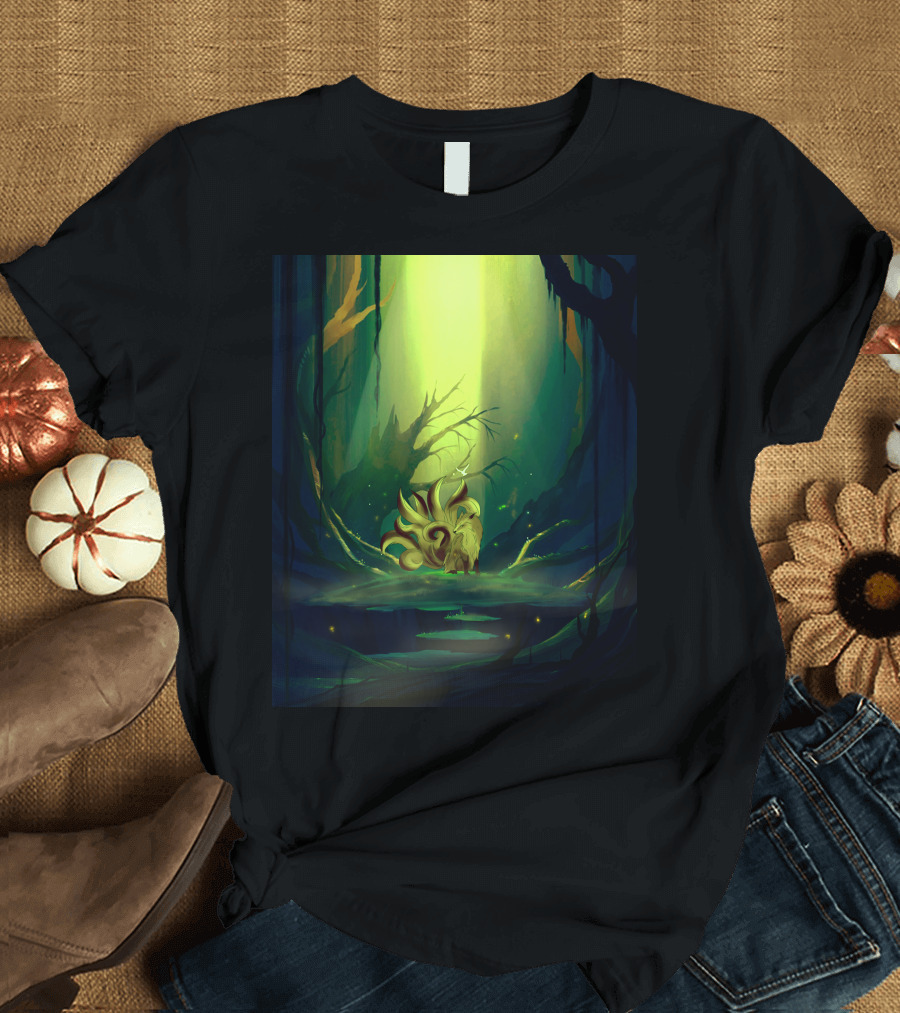 Fox Cave Mystical Forest Enchantment T-Shirt