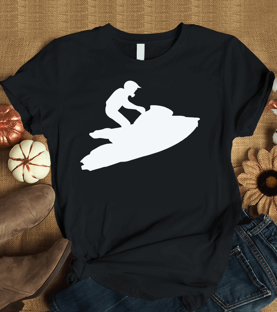 Jumping Jet Ski Silhouette Adventure T-Shirt