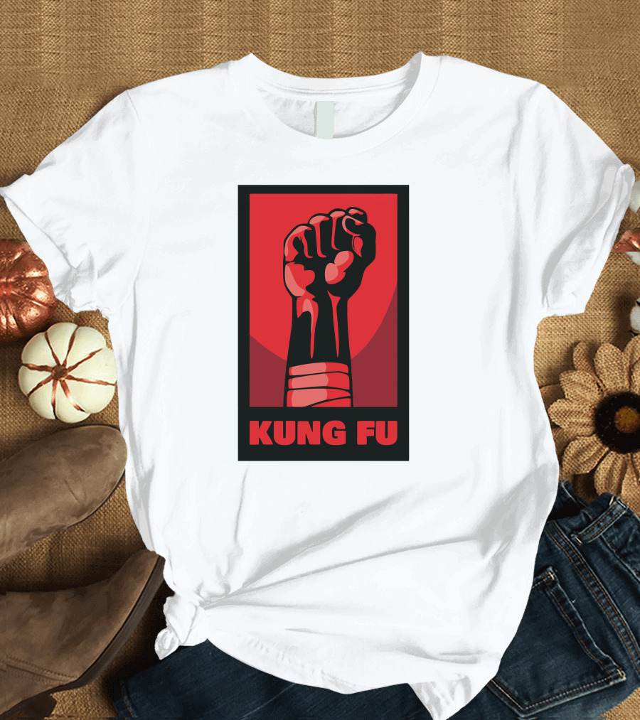 Kung Fu Power Fist Emblem T-Shirt
