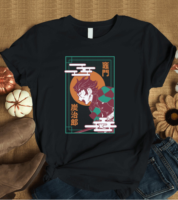 T-Shirt: Tanjiro Kamado Demon Slayer Kanji T-Shirt Tanjiro Kamado Demon Slayer Kanji T-Shirt