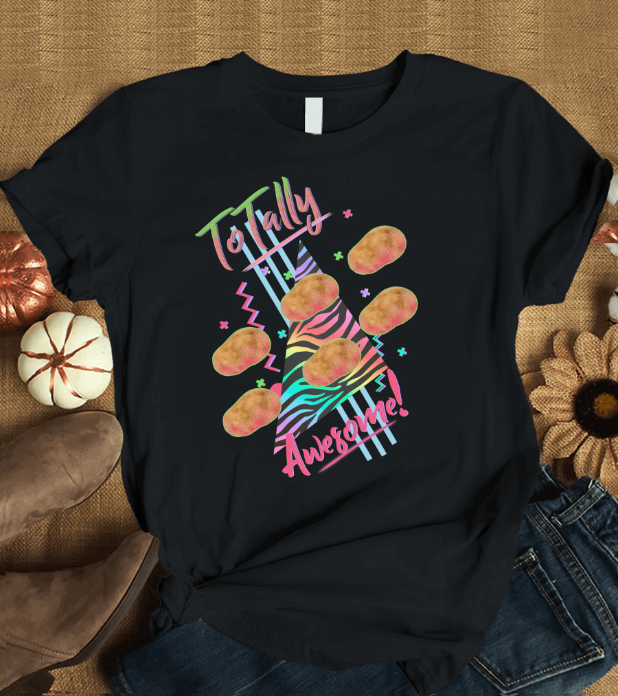 ToTally Awesome Neon Zebra Potatoes T-Shirt