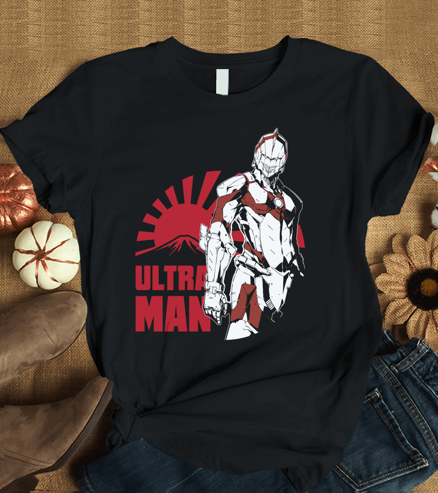 Ultraman Rising Sun Japanese Hero Iconic Figure T-Shirt