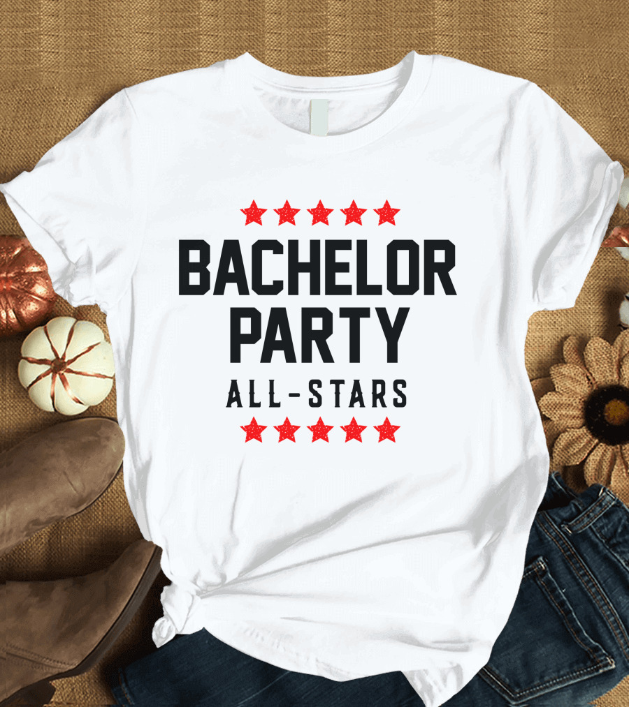 Bachelor Party All Stars Red Stars T-Shirt