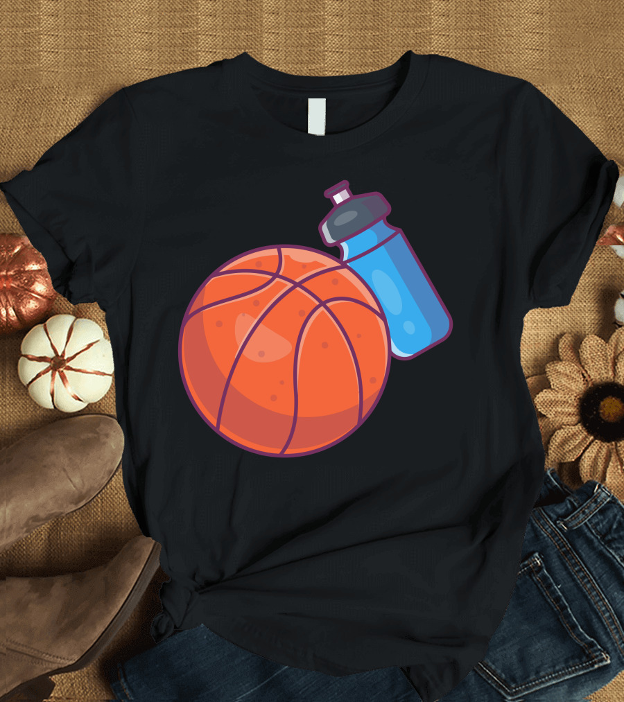 Basket Ball and Water Bottle T-Shirt