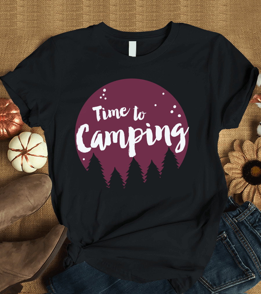 Time to Camping Forest Adventure T-Shirt