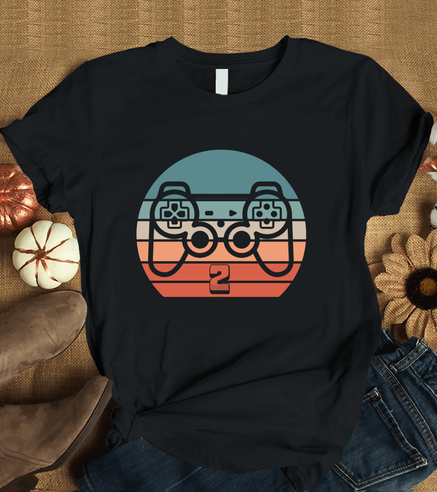 Level 2 Unlocked Retro Game Controller T-Shirt