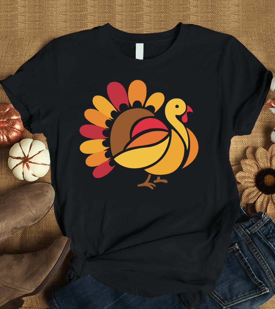 Beauty Turkey Stained Glass T-Shirt