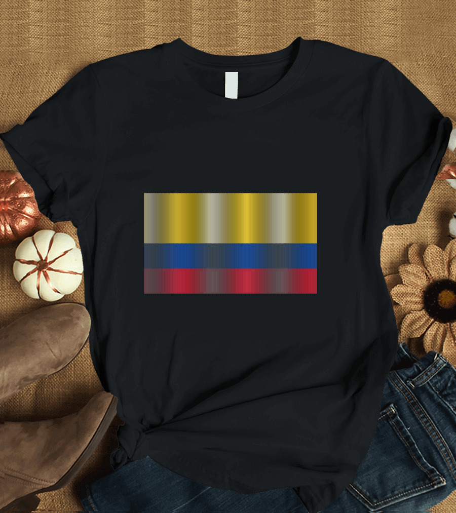 Vertical Stripes Colombian Flag T-Shirt