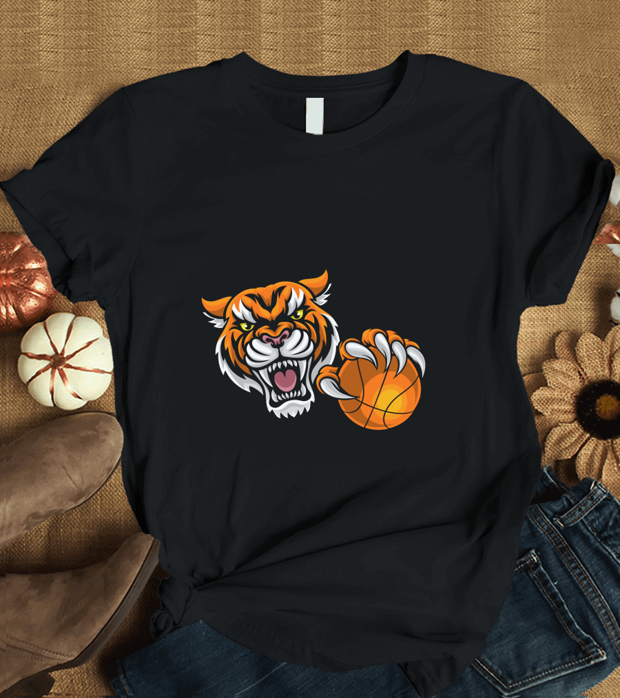 FREE JOE EXOTIC Tiger with Basketball T-Shirt