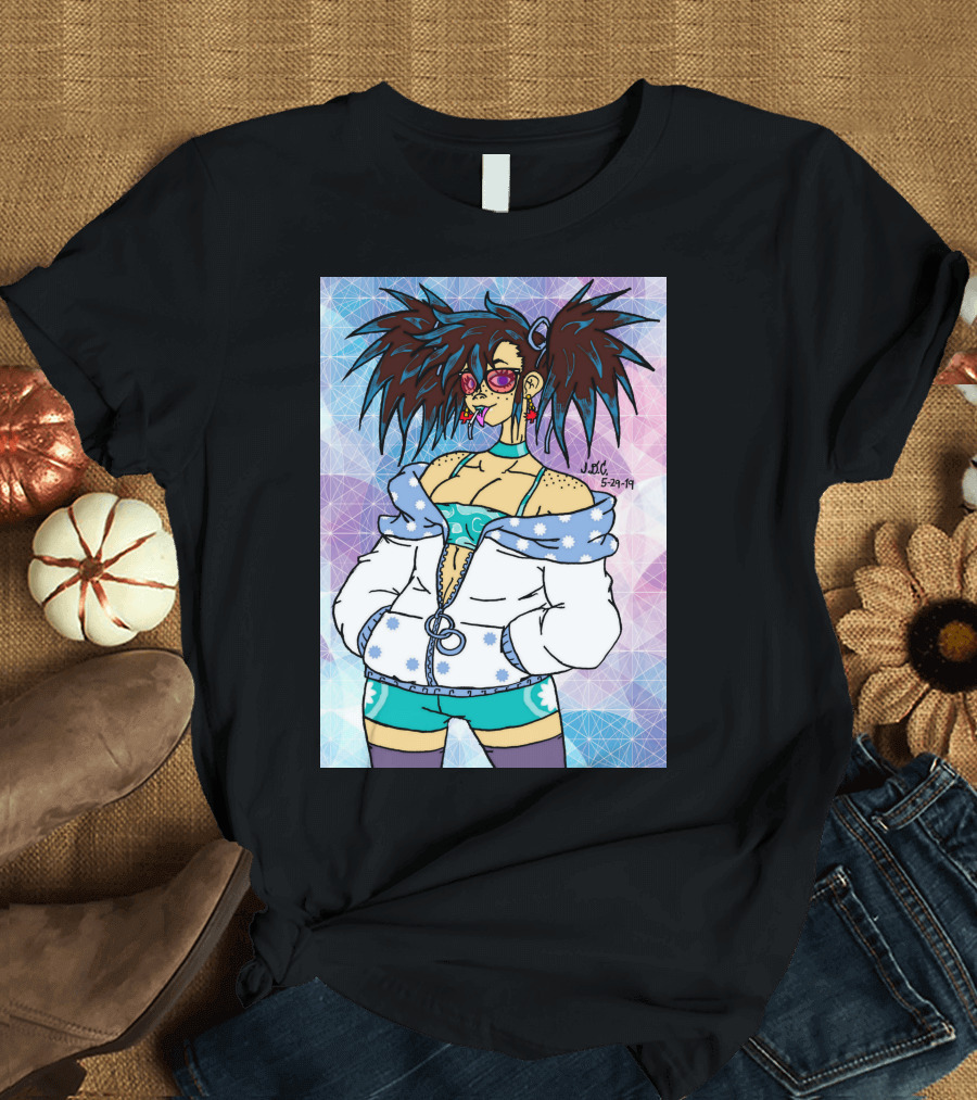 Gyaru Ren J.DC 5.29.19 Retro Anime Style Bright Fashion T-Shirt