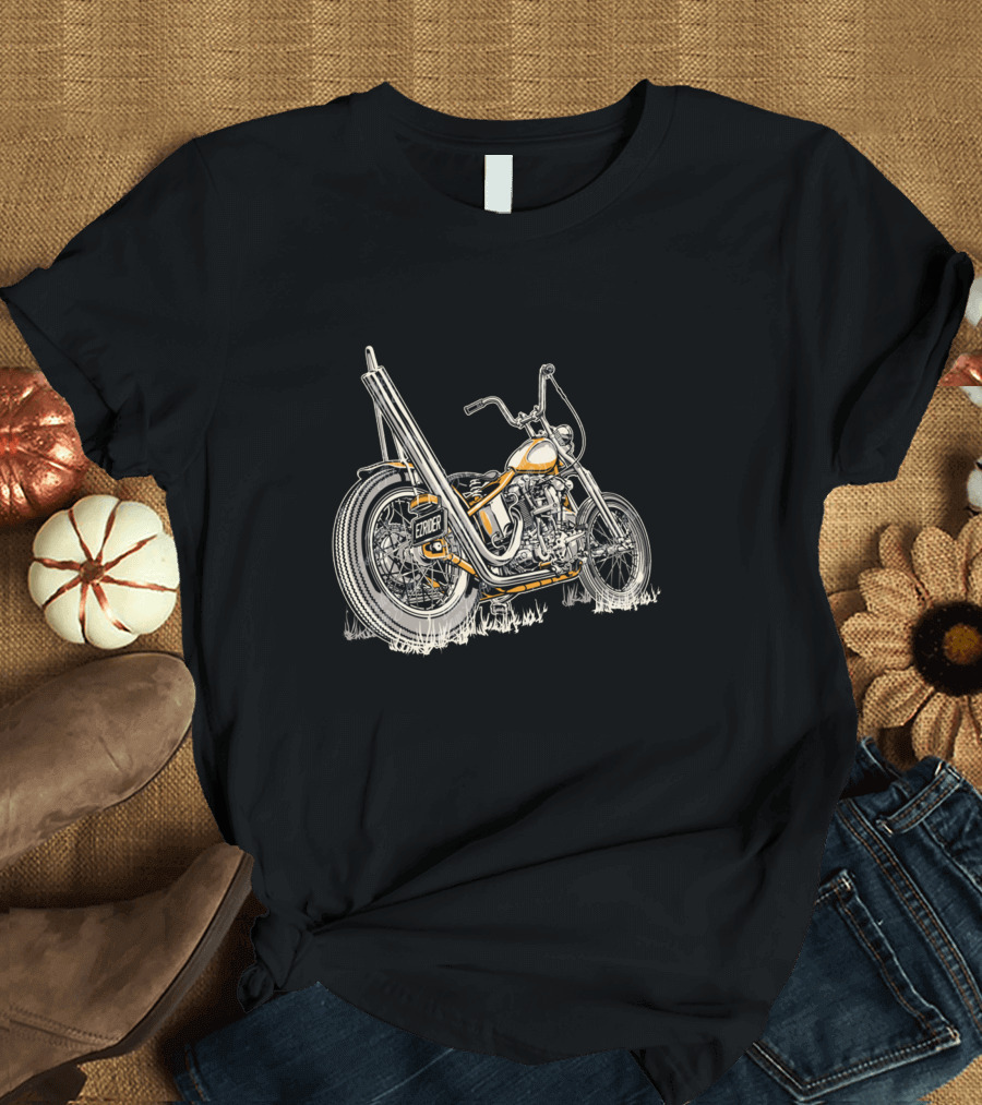 Knucklehead Custom Chopper Easyriders Vintage Motorcycle T-Shirt