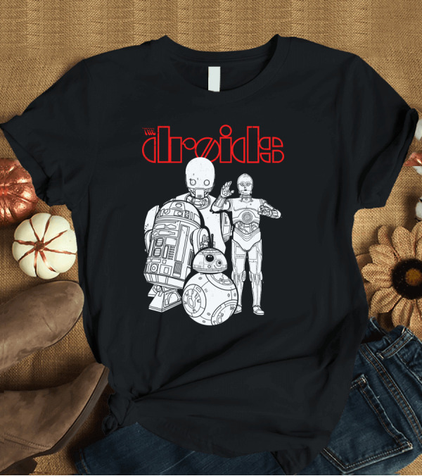 T-Shirt: The Droids R2-D2 BB-8 C-3PO K-2SO Star Wars Characters T-Shirt The Droids R2-D2 BB-8 C-3PO K-2SO Star Wars Characters T-Shirt