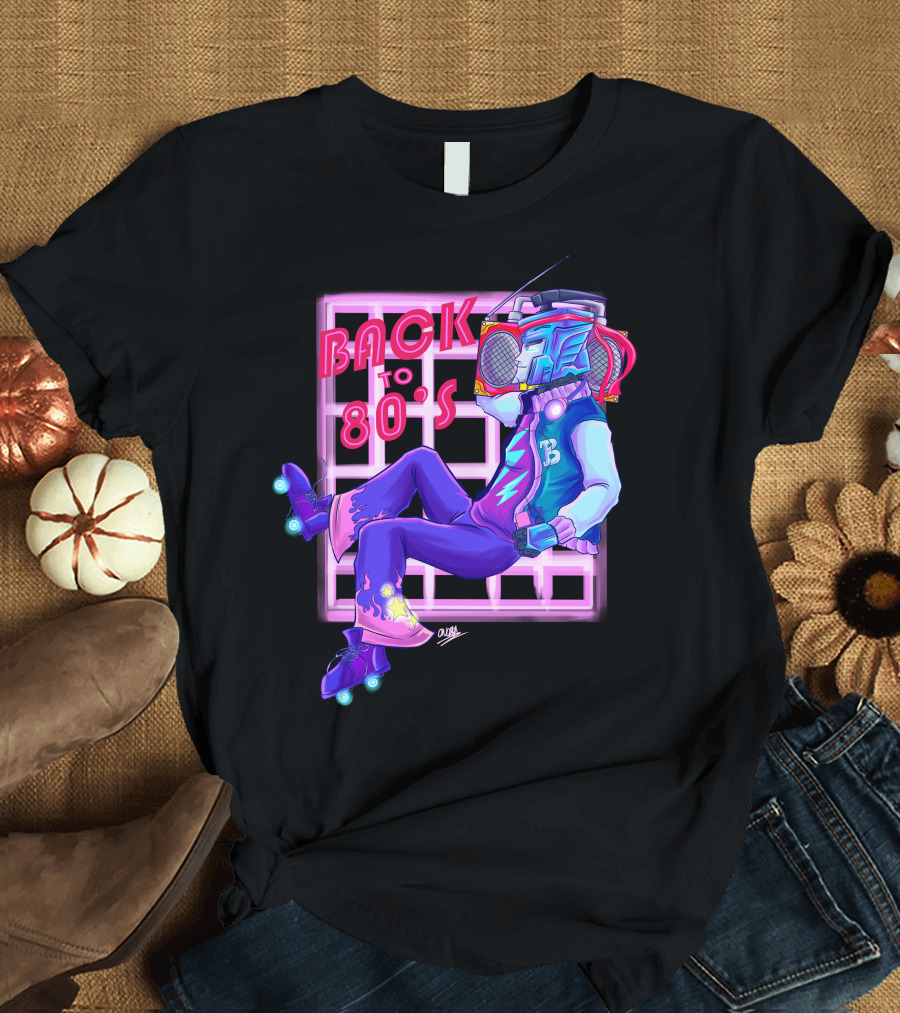 Blurr Transformers Back to 80s Retro Roller Skates T-Shirt