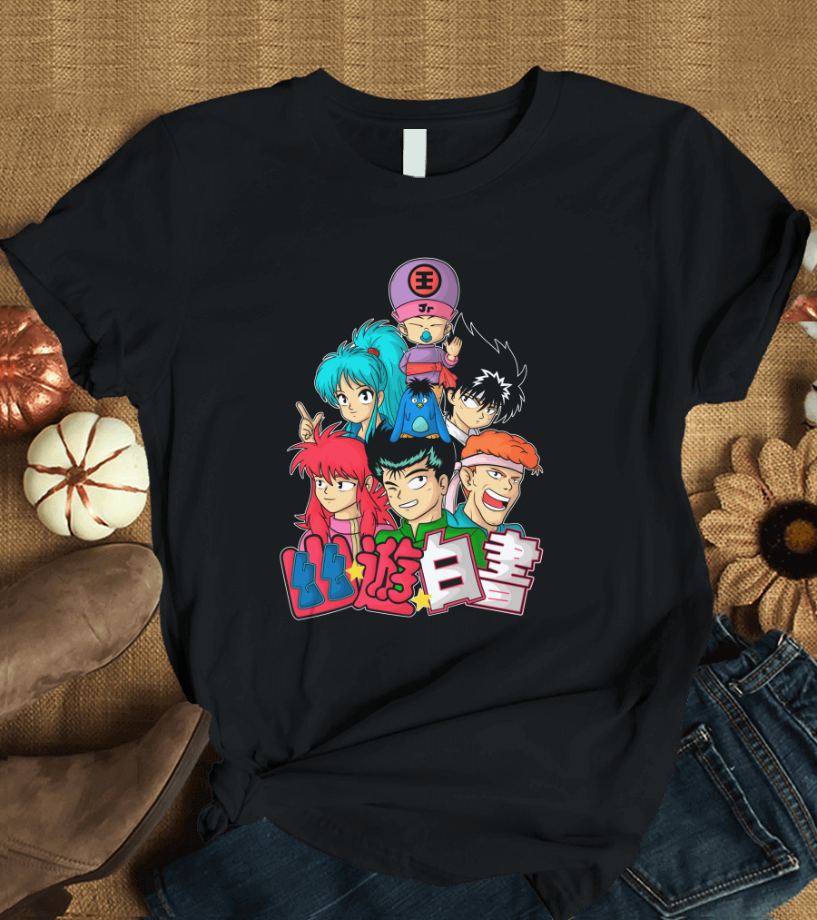 Yuyu Hakusho Group Characters Together T-Shirt