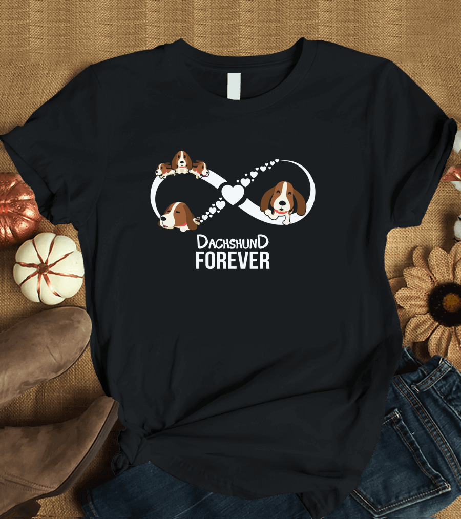 Dachshund Forever Infinity Heart Puppy T-Shirt