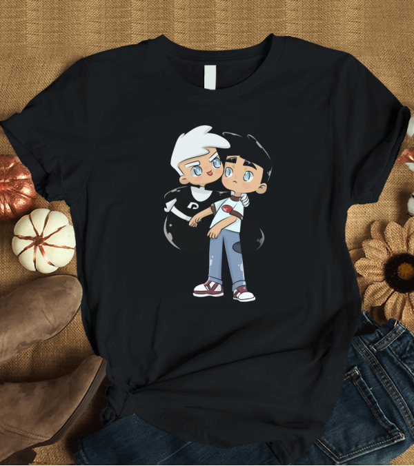T-Shirt: Danny Phantom and Danny Fenton Cartoon Characters T-Shirt Danny Phantom and Danny Fenton Cartoon Characters T-Shirt
