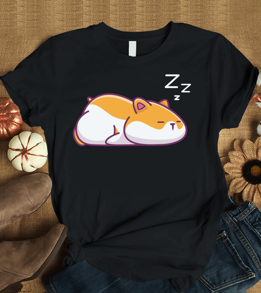 Lazy Sleeping Hamster with ZZZ's T-Shirt