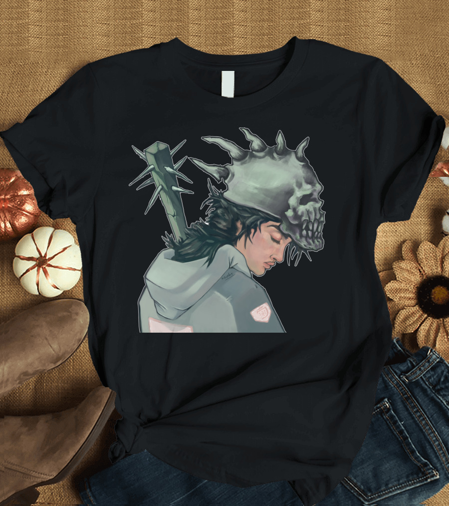 Spiked Skull Punk Hoodie and Club T-Shirt