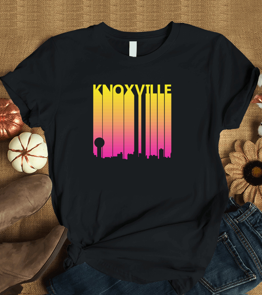 Knoxville Skyline Retro 1980s T-Shirt