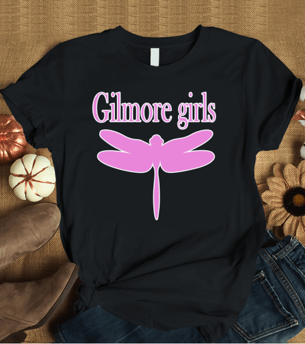 T-Shirt: Gilmore Girls Pink Dragonfly T-Shirt Gilmore Girls Pink Dragonfly T-Shirt