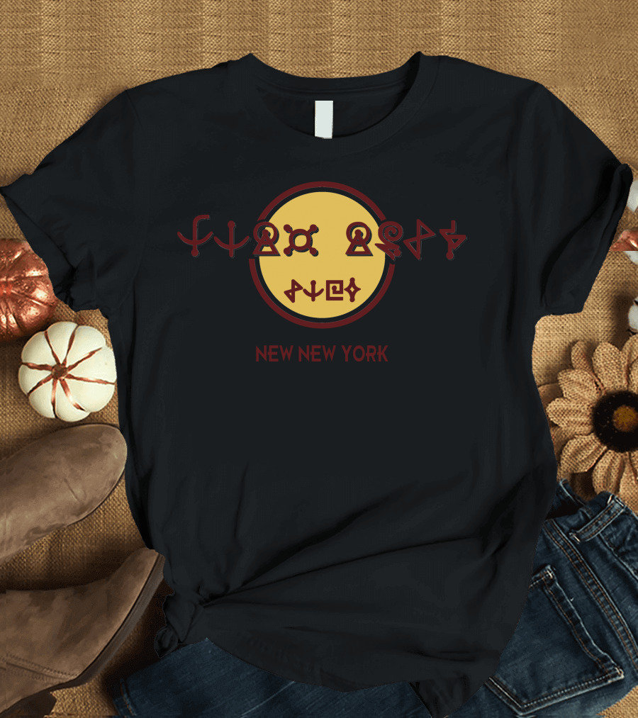 Nny Cafe New New York Futurama Alien Script T-Shirt