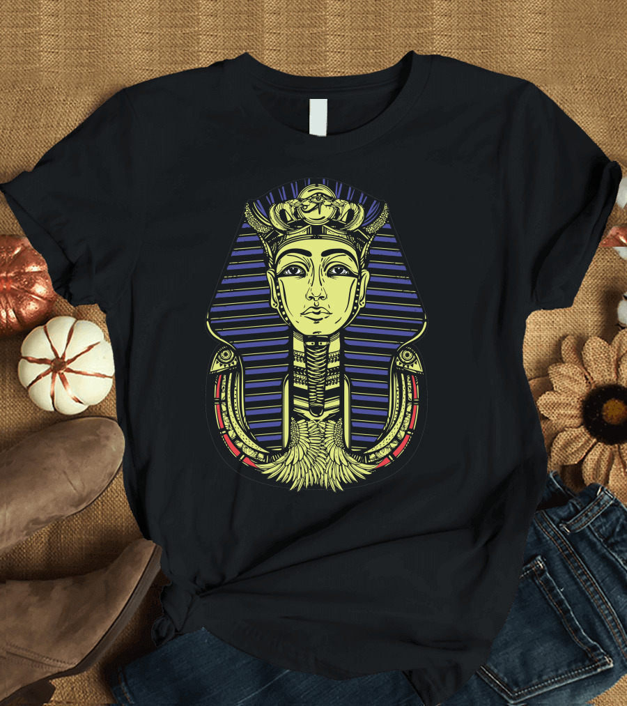 Pharaoh Egypt King Tutankhamun Mask Iconic Egyptian T-Shirt