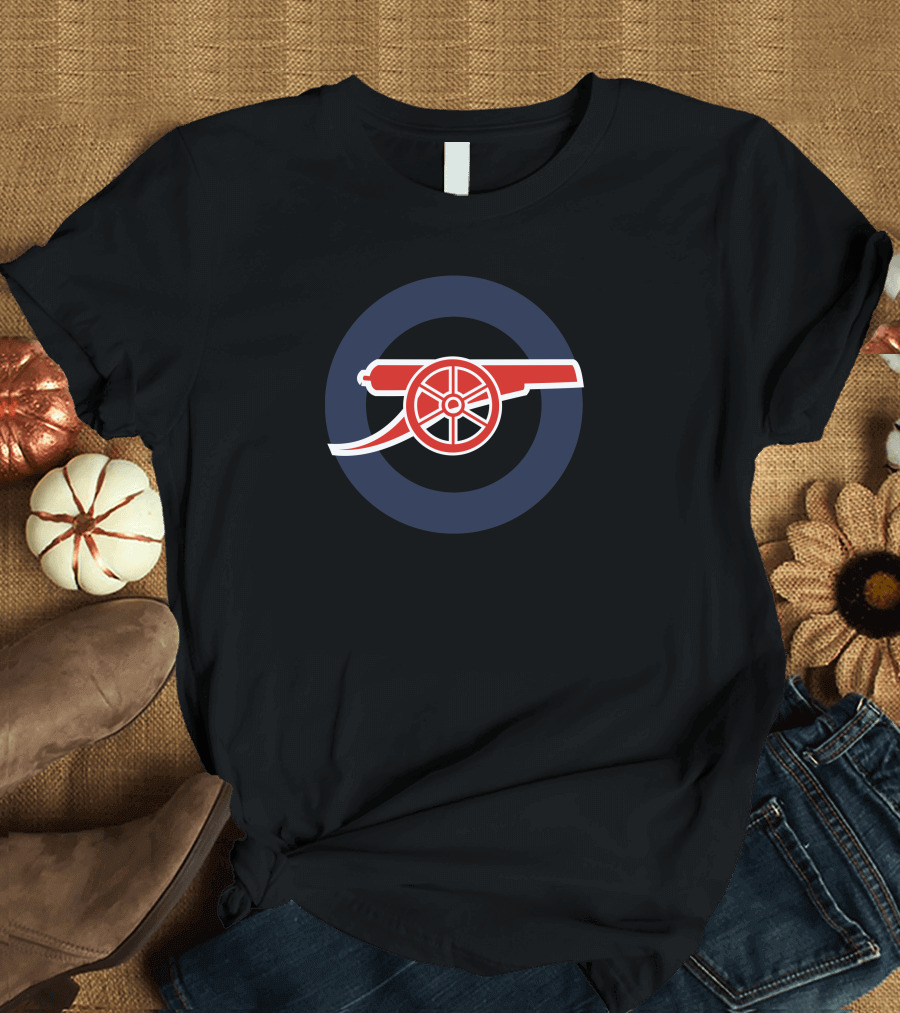 Arsenal Gunners Iconic Cannon Emblem T-Shirt