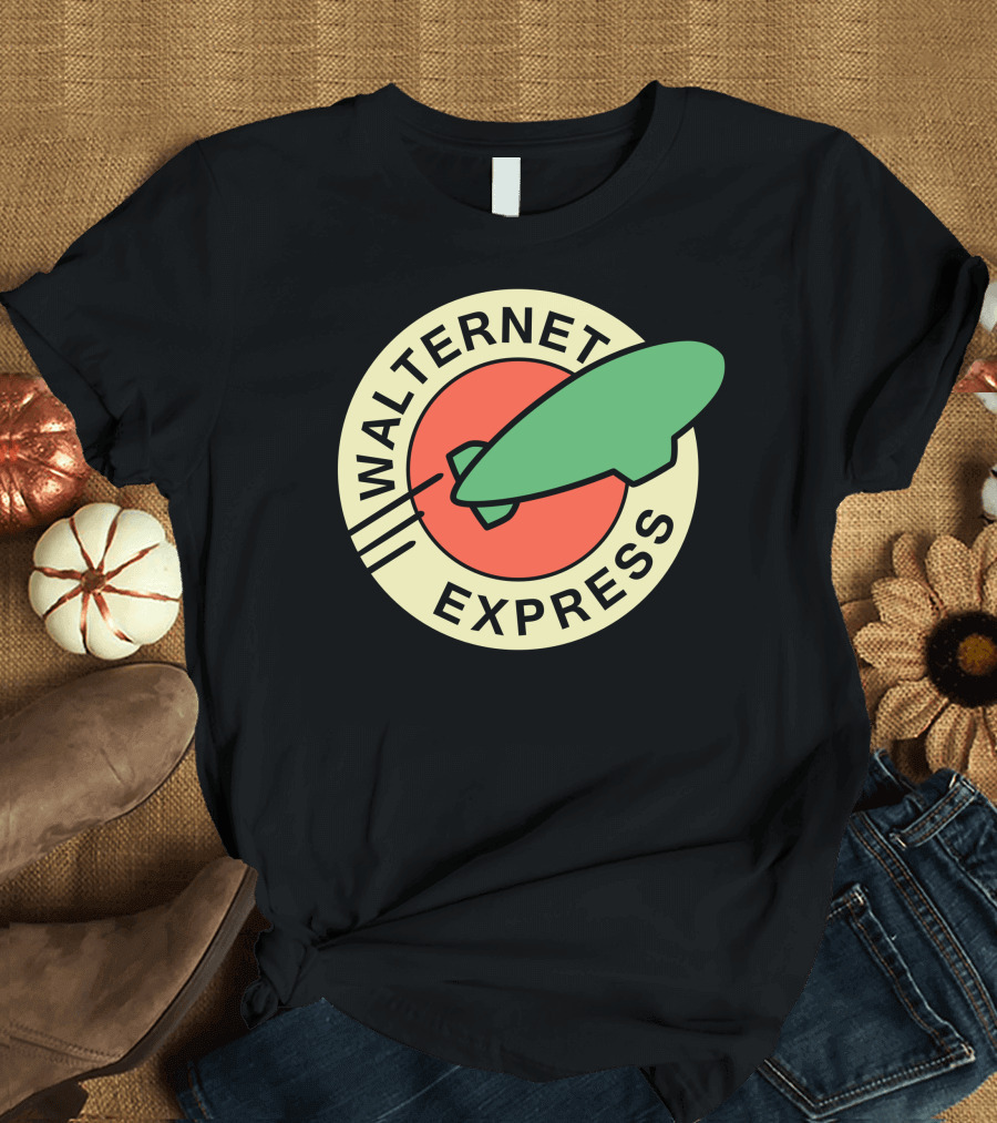 Walternet Express Green Airship Retro Emblem T-Shirt