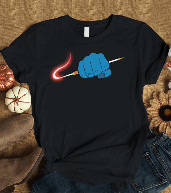 T-Shirt: Yondu Arrow Hand Neon Glow Fist T-Shirt Yondu Arrow Hand Neon Glow Fist T-Shirt