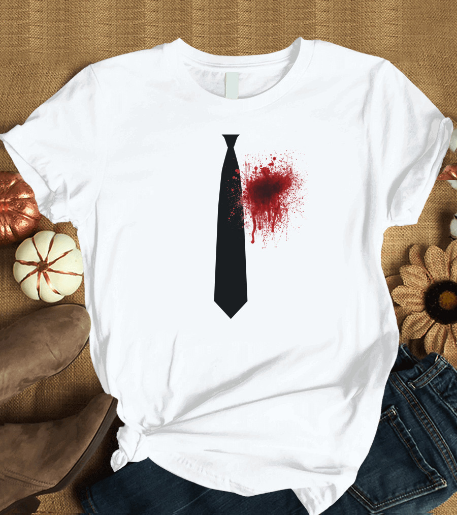 Butcher Tie Blood Splatter T-Shirt