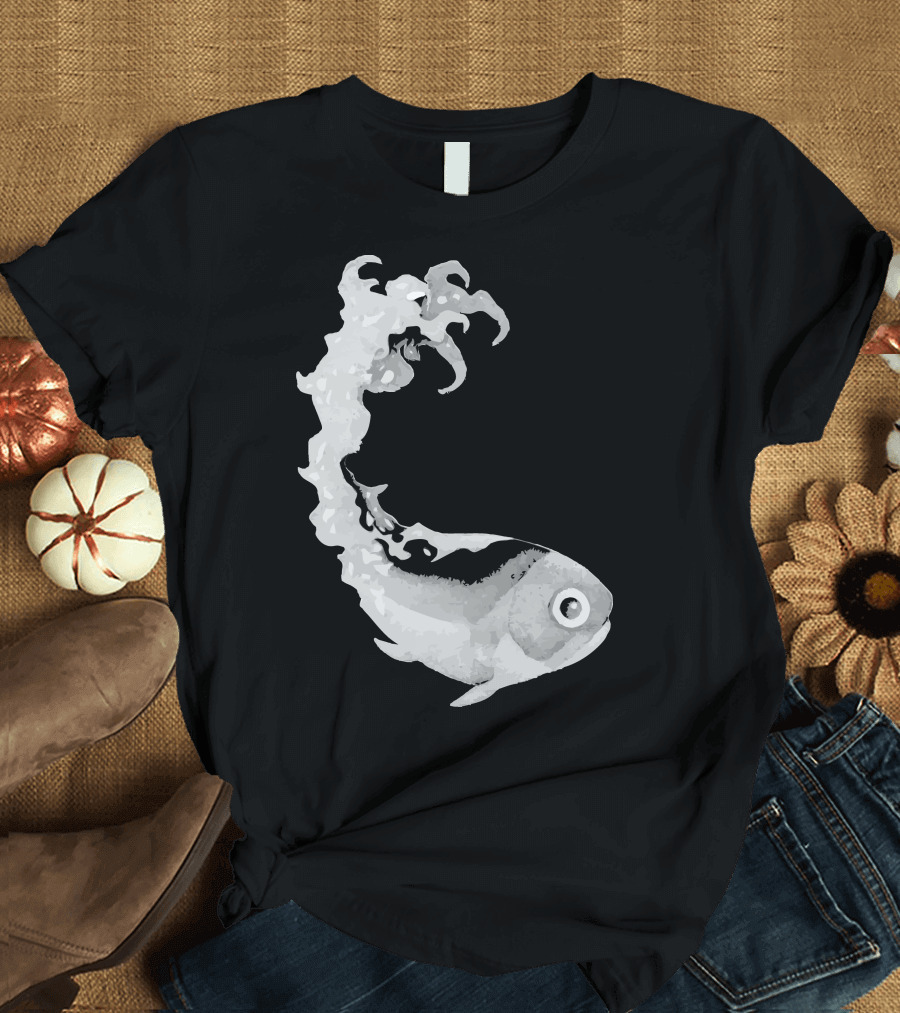 Fish with Squid Tentacles Transformation T-Shirt