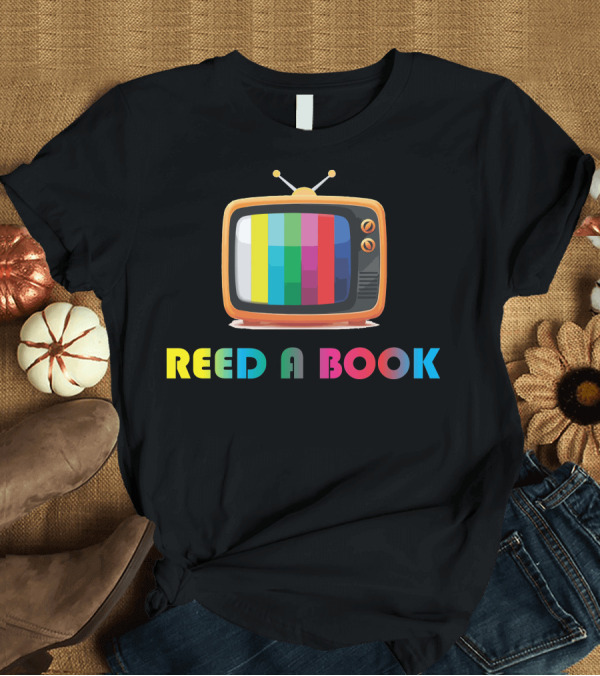 T-Shirt: Reed A Book Retro TV Color Bars T-Shirt Reed A Book Retro TV Color Bars T-Shirt