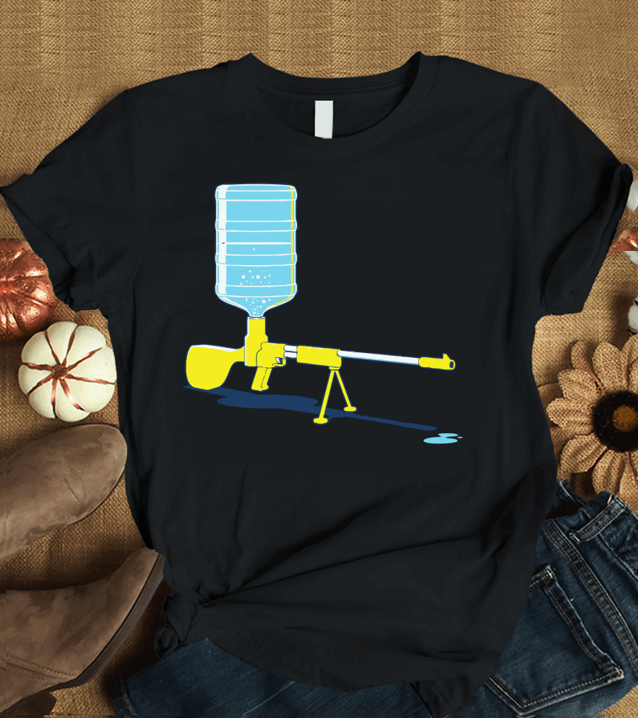 Heavy Firepower Water Cooler Gun T-Shirt