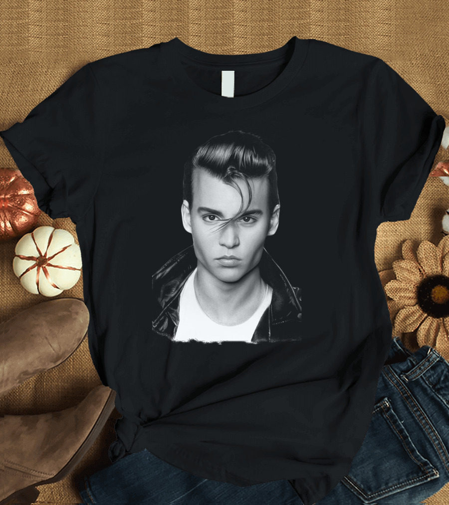 Johnny Depp Greaser Leather Jacket Vintage Look T-Shirt