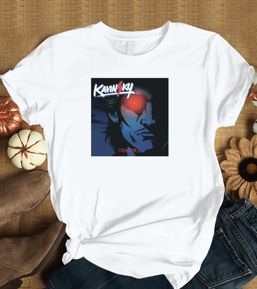 Kavinsky Nightcall Electro Music Red Eye T-Shirt