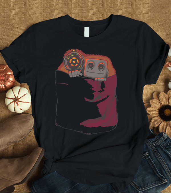 T-Shirt: Pocket Protector Robot in Cozy Blanket T-Shirt Pocket Protector Robot in Cozy Blanket T-Shirt