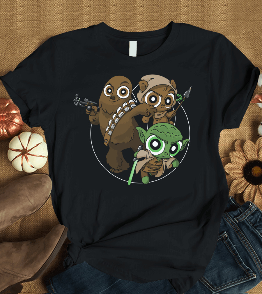 Power Critters Star Wars Cute Character Trio T-Shirt