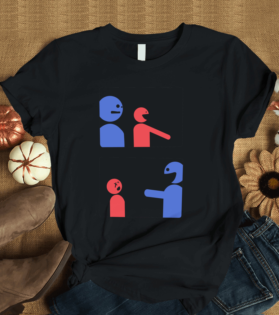 Selfie Stick Battle Fail Comic T-Shirt