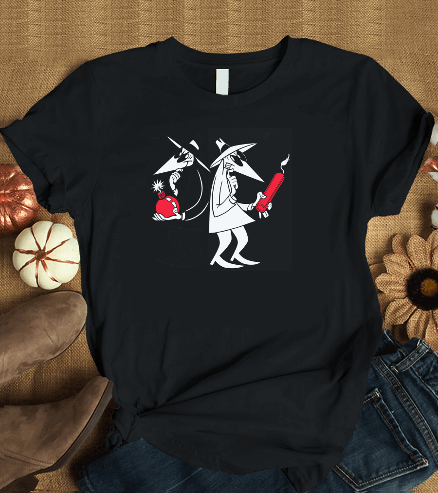 Spy vs. Spy Mad Magazine Characters with Bomb and Dynamite T-Shirt