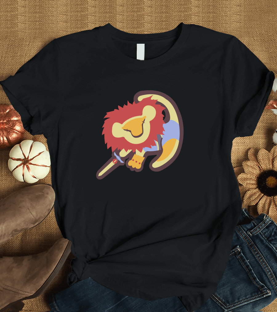 Thunder King Red Lion Sword Emblem T-Shirt