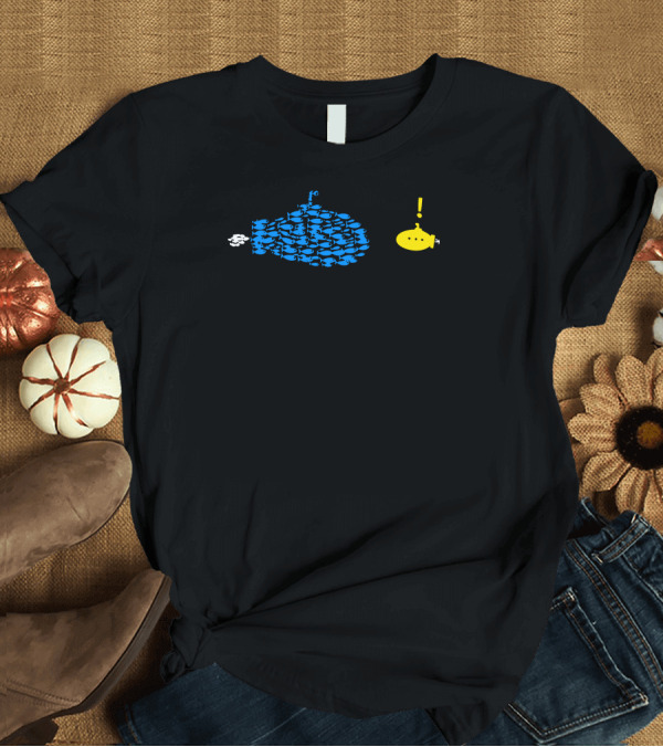 T-Shirt: Big Fish Blue Submarine Exclamation Mark T-Shirt Big Fish Blue Submarine Exclamation Mark T-Shirt