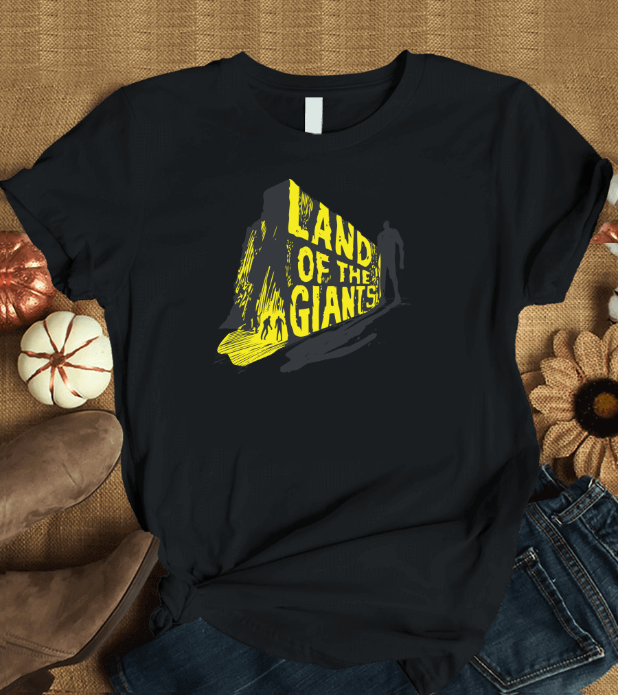 Land Of The Giants Nostalgic Sci-Fi Adventure Iconography T-Shirt
