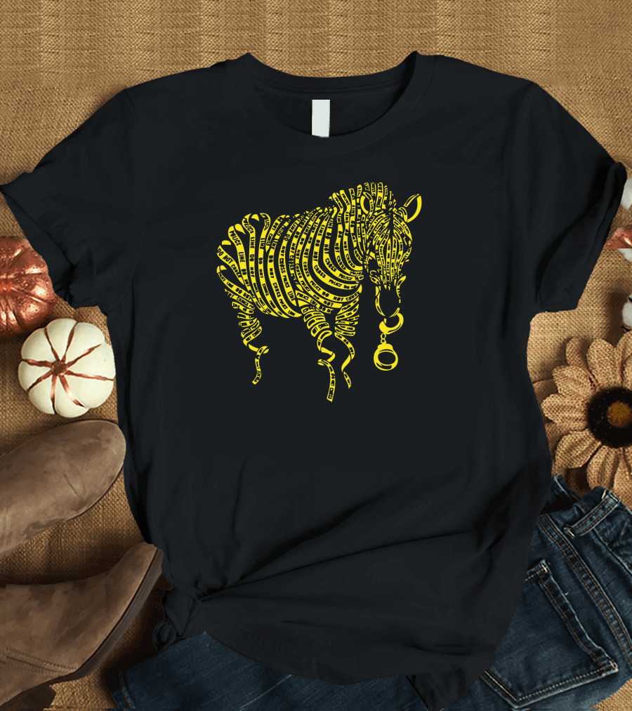 Nature of Crime Police Tape Zebra T-Shirt