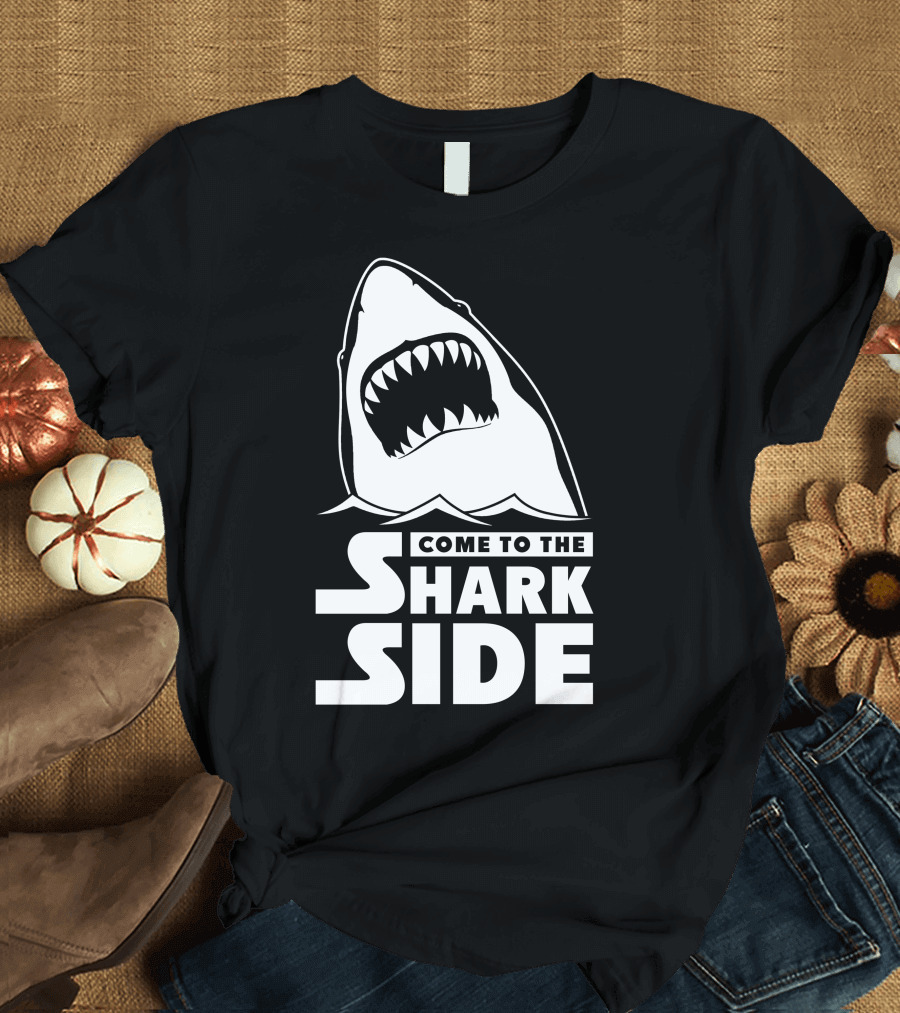 Come to the Shark Side Jaws Parody Dark Side Reference T-Shirt